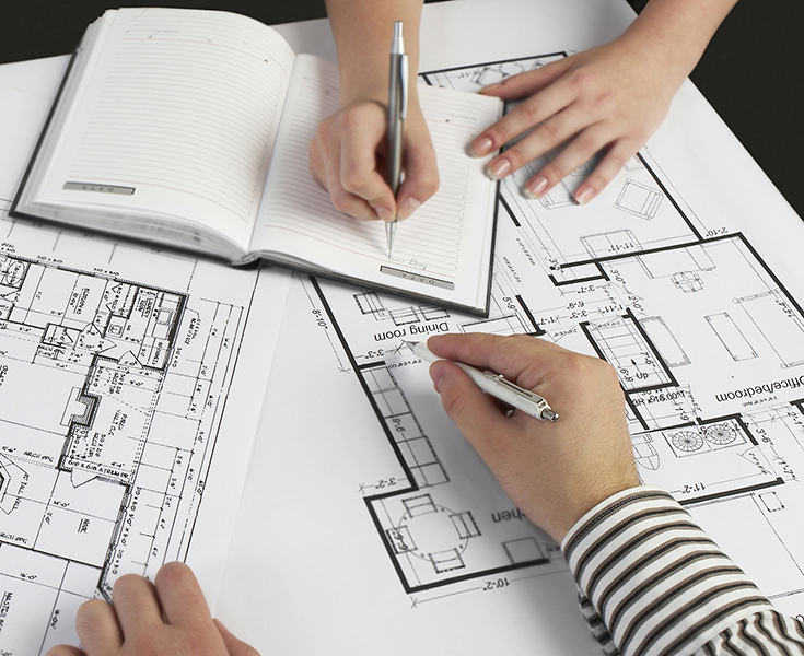 Architectural plans for project management